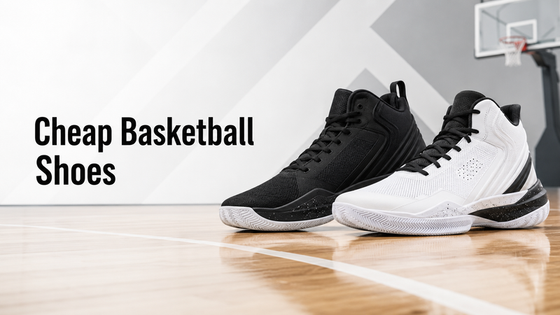 Affordable basketball shoes on an indoor court