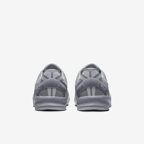 Kobe 8 Big Kids' Basketball Shoes (FN0266-003, Wolf Grey/Wolf Grey/White) Size 5