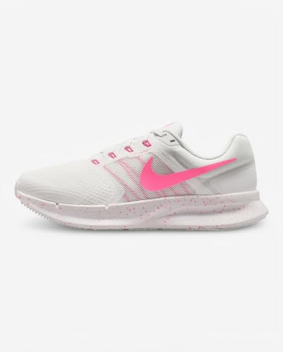 Nike Women's Run Swift 3 Road Running Shoes, Summit White/Pink Glow, 12