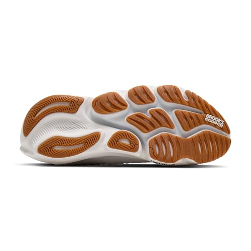 Brooks Men’s Glycerin Flex Neutral Running & Walking Shoe - White/Black/Gum - 11 Medium