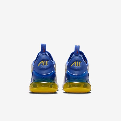 Nike Air Max 270 Big Kids' Shoes (Soft Pearl/Comet Blue/Sweet Beet/Bright Citron) Size 5.5