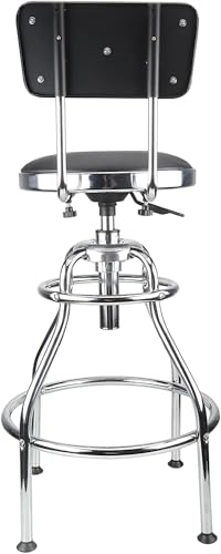 Olympia Tools 82-738 Adjustable Hydraulic Work Stool, Black