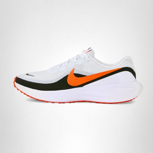 Nike Men's Revolution 8 Road Running Shoes, Off White/Total Orange-White-Black, 12
