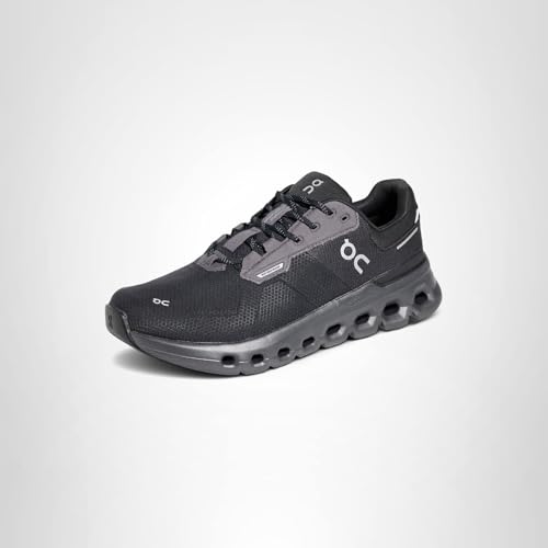 On Men's Cloudrunner 2 Waterproof Sneakers, Magnet | Black, 8 Medium US