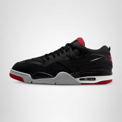 Air Jordan 4 RM Men's Shoes (Black/Wolf Grey/White/Varsity Red) Size 11.5