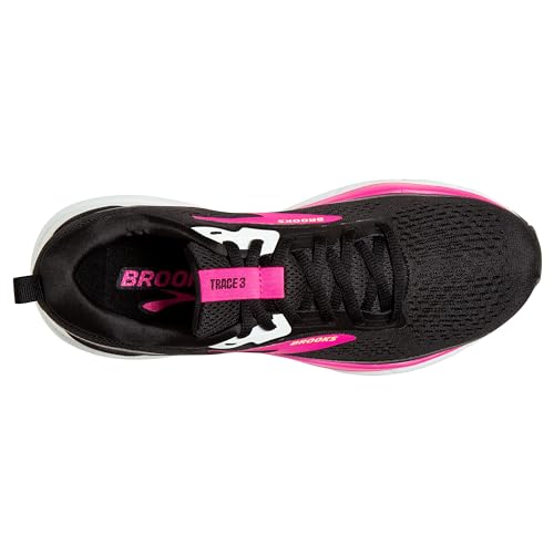 Brooks Women’s Trace 3 Neutral Running Shoe - Black/Blue/Pink Glo - 7 Medium