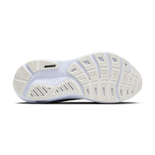 Brooks Women’s Ghost 17 Neutral Running Shoe - White/Black/Rose Gold - 8 Medium