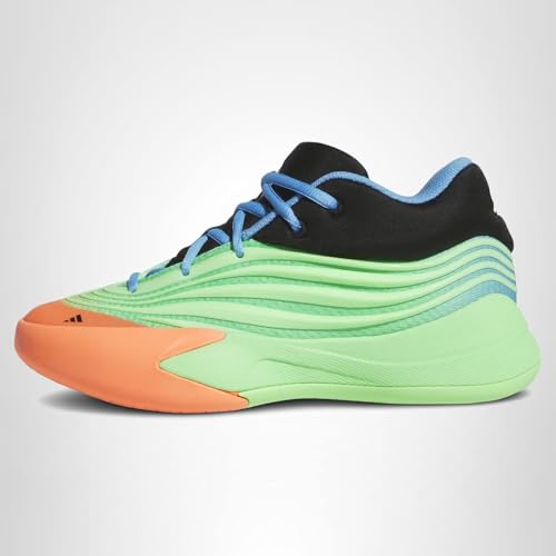 Adidas Unisex-Kids Dame X Basketball, Lime Burst/Supplier Colour/Supplier Colour, 4
