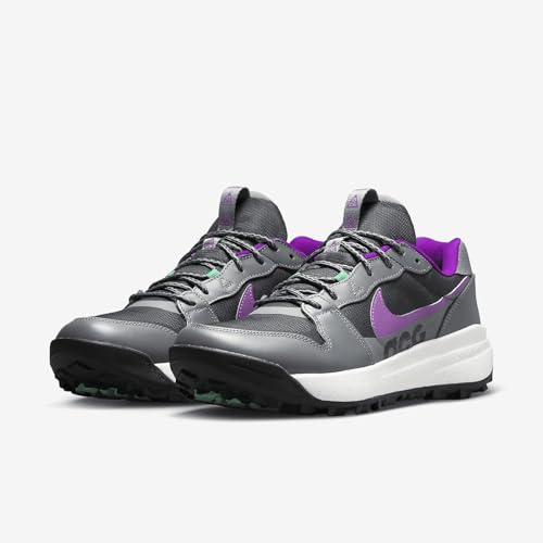 Nike ACG Lowcate Men's Shoes (DX2256-002, Smoke Grey/Vivid Purple/Phantom/Dark Smoke Grey) Size 8.5