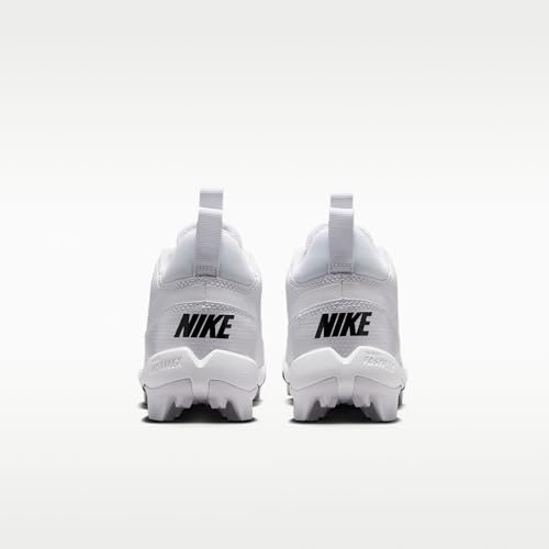 Nike Big Kids' Alpha Menace 4 Shark Football Cleats, White/Black White, 3Y