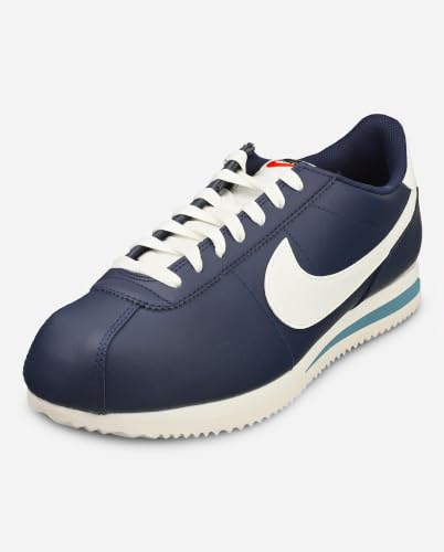 Nike Cortez, Men's Sneakers, Midnight Navy Sail Noise Aqua, 9.5