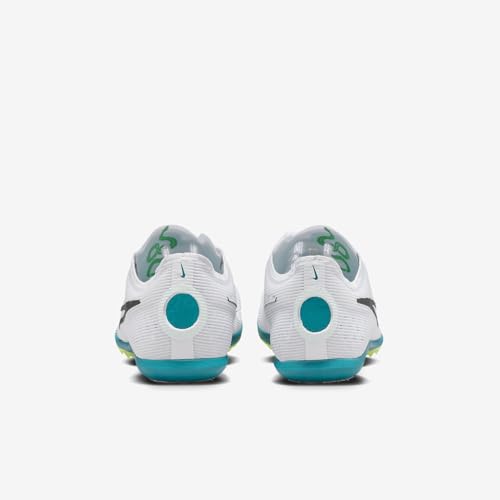 Nike Zoom Mamba 6 Track & Field Distance Spikes (DR2733-102, White/Bright Spruce/Vapor Green/Black) Size 10