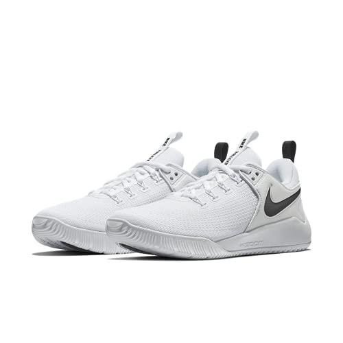 Nike Womens Zoom Hyperace 2 Volleyball Shoe nkAA0286 100 (9 M) White/Black