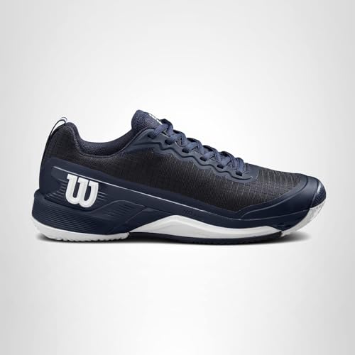 WILSON Rush Pro 4.5 Men's Clay Tennis Shoe - Navy Blazer/White, Size 13 US
