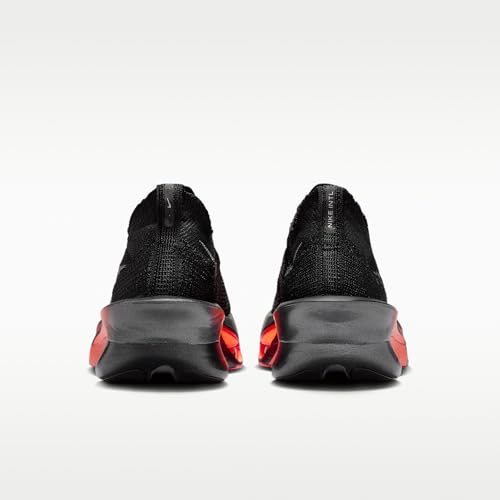 Nike AlphaFly 3 Men's Road Racing Shoes (Black/Bright Crimson/Wolf Gray/Metallic Silver) Size 10
