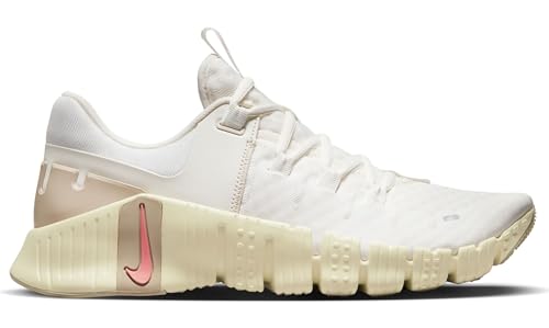 Nike Women's Women's Free Metcon 5Training Shoe, Sail Sail Sanddrift Coconut Milk, 9.5 US