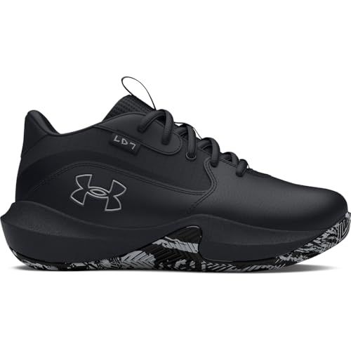 Under Armour Unisex Pre School Lockdown 7, (004) Black/Black/Metallic Silver, 2, US