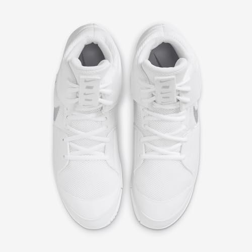 Nike Fury Wrestling Shoes (AO2416-102, White/White/Metallic Silver) Size 12