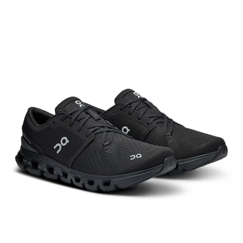On Men's Cloud X 4 Sneakers, Black | Eclipse, 10.5 Medium US