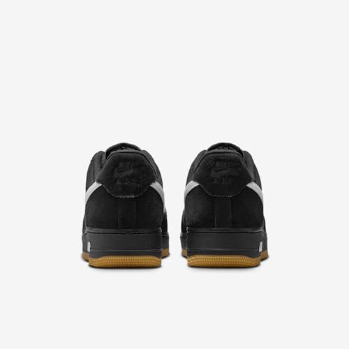 Nike Nike Air Force 1 '07 Men's Trainers, Black White Gum Light Brown, 9 US