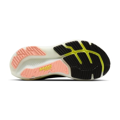 Brooks Women’s Glycerin 23 Neutral Running Shoe - Black/Peach/Nightlife - 8.5 Medium