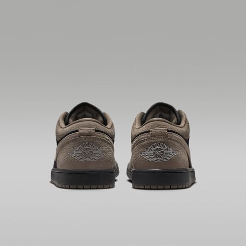 Air Jordan 1 Low SE Men's Shoes (Black/Light Wild Mango/Olive Grey) Size 10