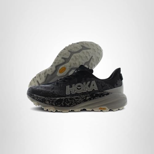 HOKA ONE ONE Speedgoat 6 Mens Shoes Size 10.5, Color: Black/Stardust