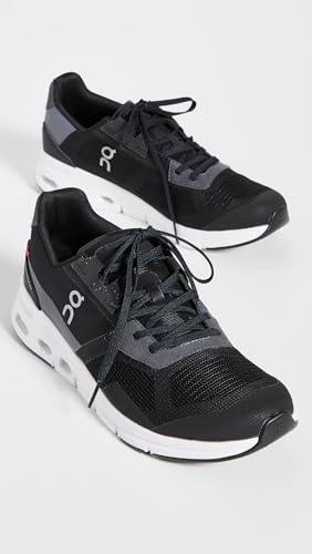 On Women's Cloudrift Sneakers, Black/White, 8.5 Medium US