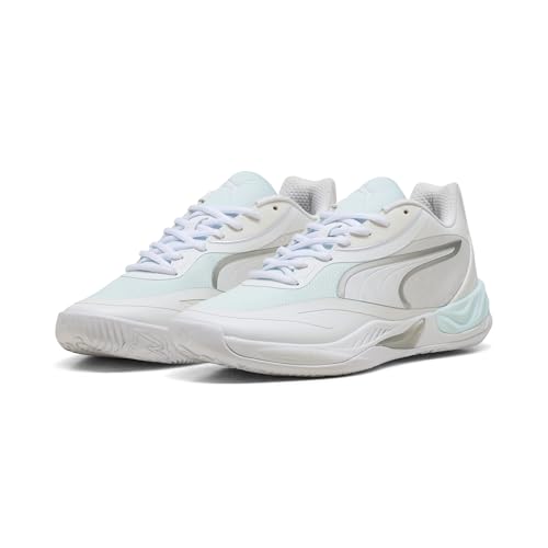 Puma Men's All-Pro Nitro Basketball Shoes, White-Aqua AH25, 13