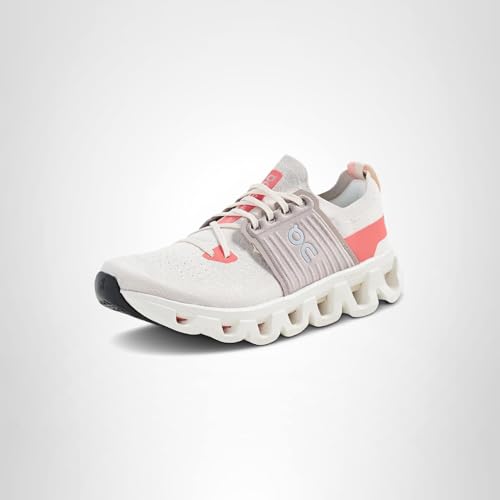 On Women's Cloudswift 4 Sneakers, Cream/Salmon, 10.5 Medium US