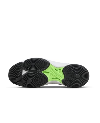 WILSON Hurakn Pro V2 Men's Padel Shoe - Black/White/Green Gecko, Size 10.5 US