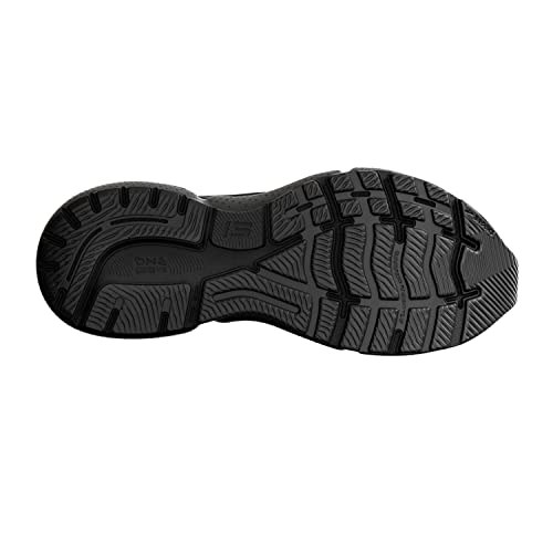 Brooks Women's Ghost 15 Neutral Running Shoe - Black/Black/Ebony - 5 Wide
