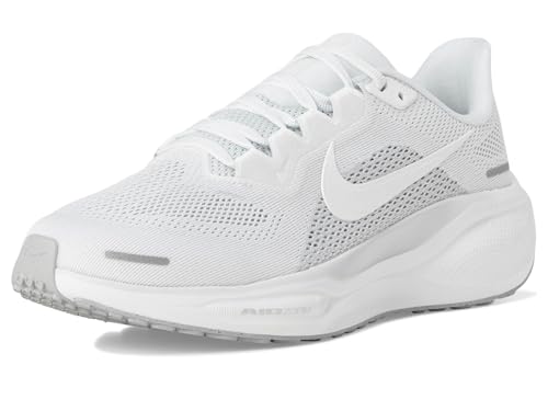 Nike Women's Pegasus 41 White/White/Pure Platinum/Metallic Silver 9 Medium