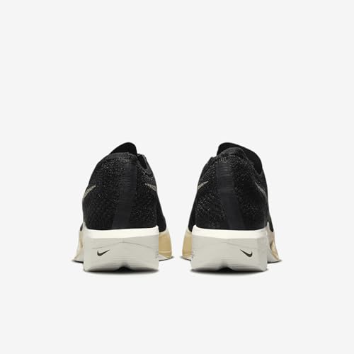 Nike Vaporfly 3 Men's Road Racing Shoes (DV4129-001, Black/Black/Oatmeal/Metallic Gold Grain) Size 8