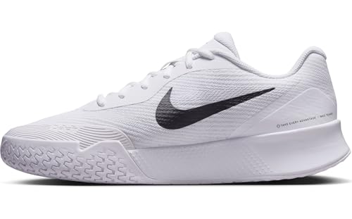 Nike Men's Vapor Lite 3 Hard Court Tennis Shoes, White/Black, 10.5