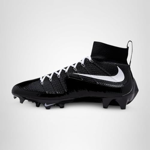 Nike Vapor Edge 360 Untouchable Men's Football Cleats (FQ0235-001, Black/White/Black/Volt) Size 11