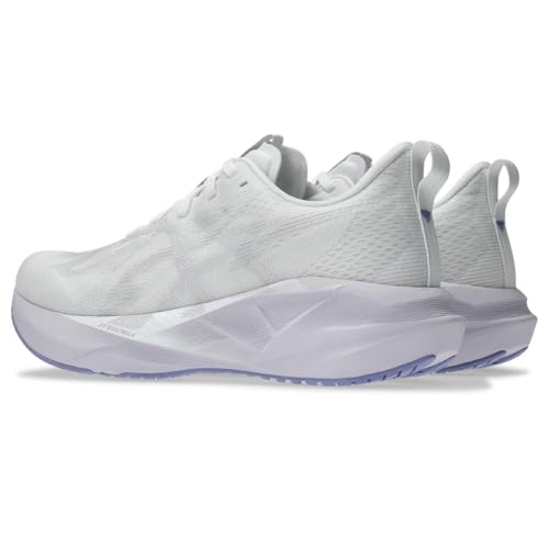 ASICS Women's Novablast 5 Sneaker, White Lilac Hint, 9 US