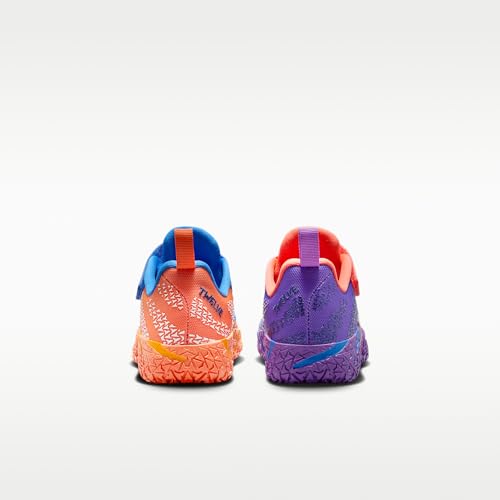 Now 3 Little Kids Basketball Shoes (Blue Crystal/Turf Orange/Midnight Navy/Metallic Silver) Size