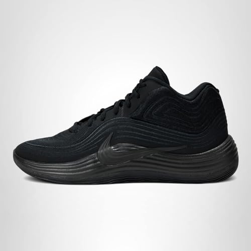 Nike Men's Precision 8 Mid Basketball Shoes, Black/Black-Black, 10
