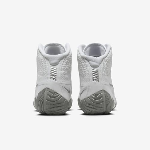 Nike Tawa Men's Wrestling Shoes (CI2952-100, White/White/Metallic Silver) Size 10.5