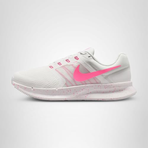 Nike Women's Run Swift 3 Road Running Shoes, Summit White/Pink Glow, 8.5