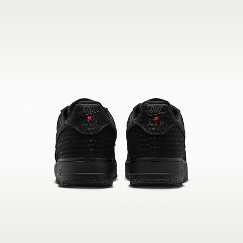 Nike Air Force 1 Retro Valentine’s Day Men's Shoes (Black/University Red/Black) Size 12