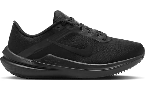 Nike Winflo 10 Road Running Shoe – Women's Running Shoes, Black Black Anthracite, 8.5