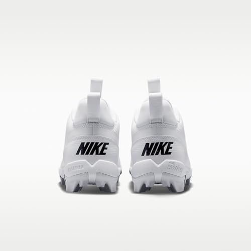 Nike Men's Alpha Menace 4 Shark Football Cleats, White/Black White, 6.5