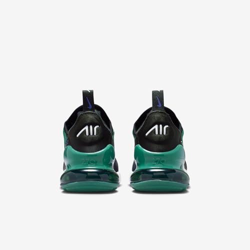 Nike Air Max 270 Big Kids' Shoes (Black/Evergreen Aura/Deep Night/White) Size 6.5