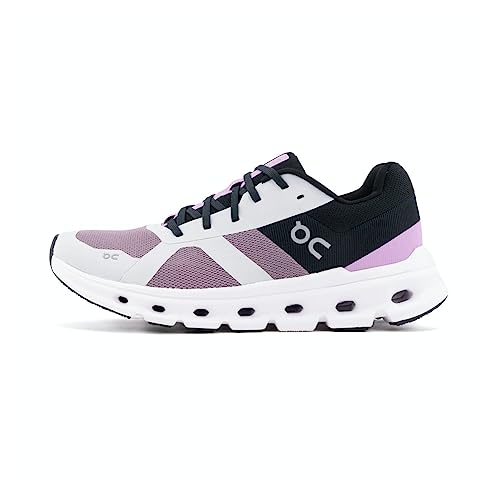 ON Women's Cloudrunner Sneakers (Heron/Black, us_Footwear_Size_System, Adult, Women, Numeric, Medium, Numeric_10)