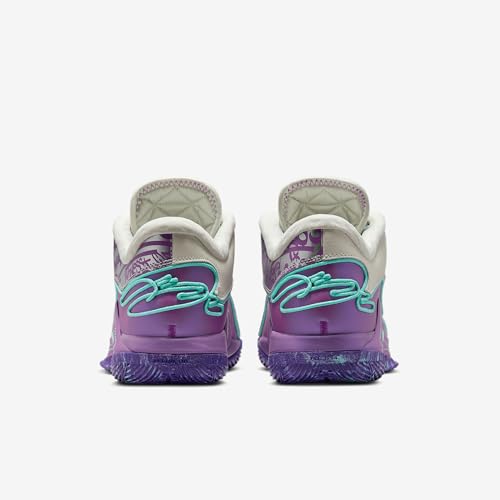 Lebron XXII “Mogul” Basketball Shoes (HV8454-001, Soft Pearl/Vivid Purple/Court Purple/Hyper Turquoise) Size 10.5