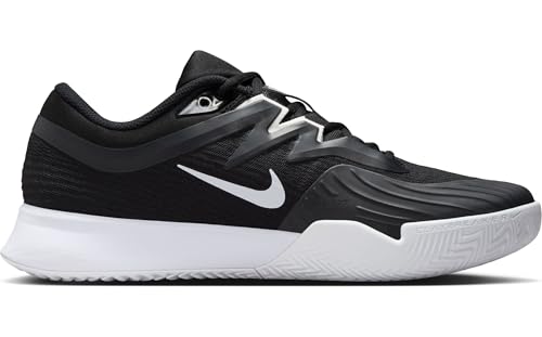 NIKE Men's Vapor Pro 3 Men s Clay CoSneaker, Black White, 11 US