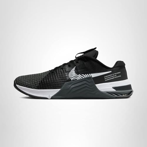 Nike Men's Metcon 8 Training Shoes, Black White Dk Smoke Grey Smoke Grey, 11 US