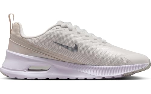Nike Air Max Nuaxis SE Women's Shoes (Summit White/Light Orewood Brown/White/Metallic Silver) Size 8.5